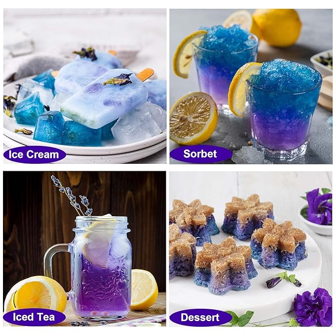 TEARELAE - Butterfly Pea Flower Tea - 50 Count Butterfly Pea Flower Tea Bags - Natural Coloring for Food, Baking, Iced Tea - Caffeine-Free, Non-GMO - Bloomnest