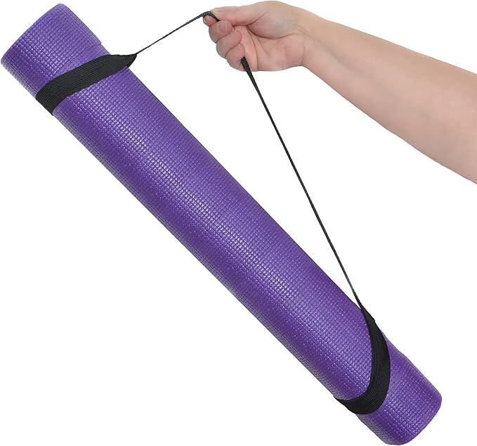 10-Pack Classic Yoga Mat With Carrying Strap, 68" x 24" Non Slip Exercise Mat, 4mm Thick Fitness Mat, Anti-Tear, Bulk Yoga Mats for Home Workout, Gym, School, or Studio - Bloomnest