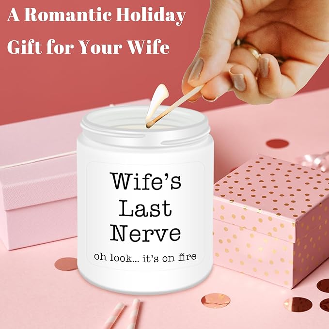 Homsolver Gifts for Wife from Husband, Wedding Birthday, Mothers Fathers Day,Christmas, Anniversary, Valentines, Romantic Scented Candles