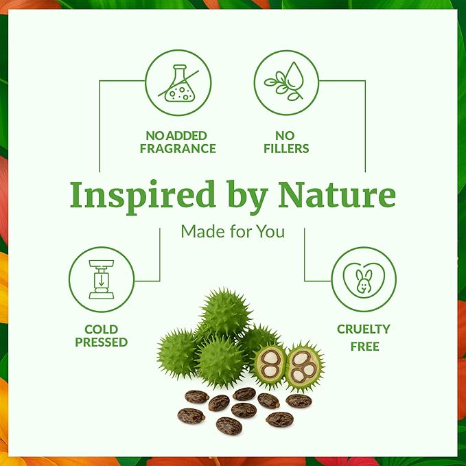 SVA Castor Seed Oil - 4 Fl Oz – 100% Natural Cold Pressed Castor Oil - for Face, Skin Care, Hair Care, Scalp Massage & Body Massage – Carrier Oil with Dropper - Bloomnest