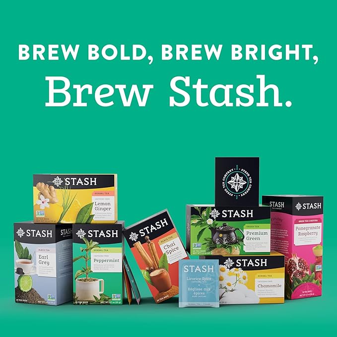 Stash Tea Decaf English Breakfast Black Tea - Decaf, Non-GMO Project Verified Premium Tea with No Artificial Ingredients, 18 Count (Pack of 6) - 108 Bags Total - Bloomnest