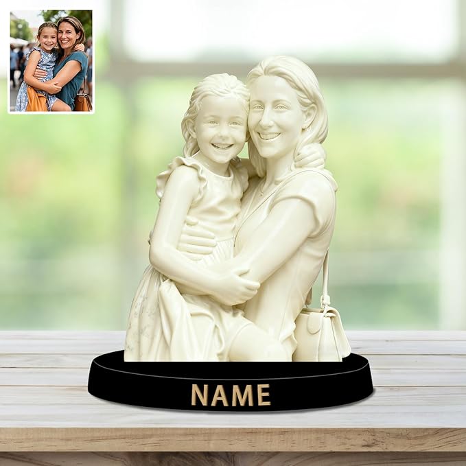 Custom Photo Painting Style Desk Decor Photo Frame Sign Plaque 2D Flat Printing, Personalzied Picture Painting Art Style Picture Frame for Couple Wedding Family Anniversary Birthday Gifts ﻿ - Bloomnest