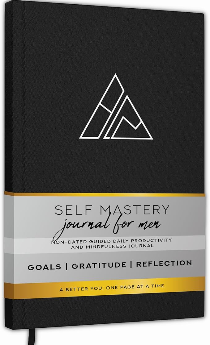 Self-Mastery Journal for Men - Gratitude Journals – 5 Minute Journal - Reflection Manifestation Journals for Mindfulness – Self Care Journal – Goal / Guided Gratitude Journal for Women & Men - Bloomnest
