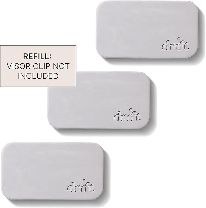 Drift Car Air Freshener - The Original Stone Air Freshener - Car Odor Eliminator - Long Lasting Scent - Metal Clip - Essential Oils -Clean Ingredients - Open Air Scent 3 Pack Refill - NO CLIP INCLUDED - Bloomnest