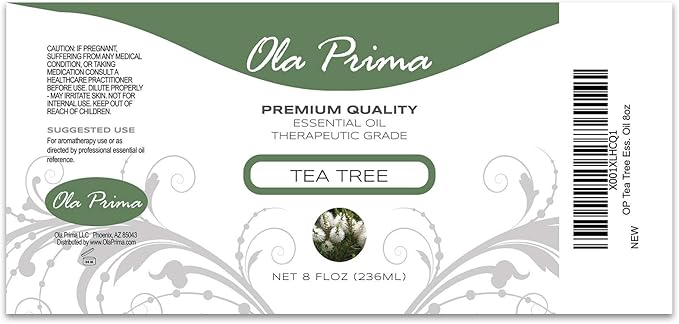 Ola Prima Tea Tree Essential Oil 8oz Pure Bulk - Therapeutic Grade Tea Tree Oil for Aromatherapy - Bloomnest