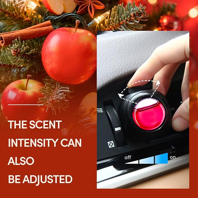 Car Air Freshener Vent Clips, 8 Pack, Provides Long-Lasting Scent, Up to 240 Days, Odor Eliminator (Apple Cinnamon) - Bloomnest