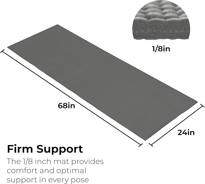 Hello Fit 10-Pack Yoga Mat, 68" x 24" Non Slip Exercise Mat, 4mm Thick Gym Mat for Fitness and Stretching, Bulk Non Toxic Yoga Mats for Schools and Studios - Bloomnest