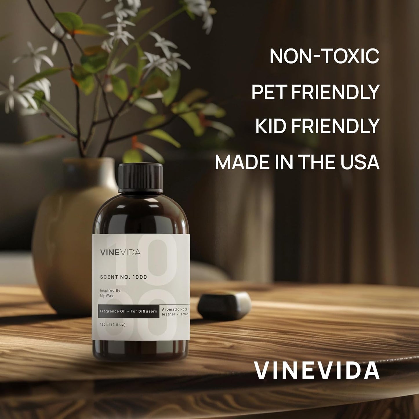 VINEVIDA (32oz) Hotel Fragrance Diffuser Oil - Hotel Scents Diffusers for Home - Cold Air Diffuser Oil - Home Luxury Scents - Scent No.1002 Inspired by Edition Hotel