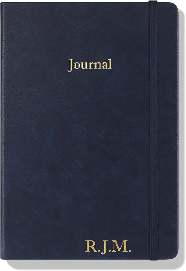 Wykeham's Executive 2026 Undated Daily Journal Planner – Customization Available (Personalized Royal Blue, 8.5"×5.5" - Undated) - Bloomnest