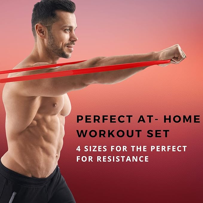 Rubberbanditz Combo Pull Up Assist Bands | Heavy Duty Resistance Exercise Bands for Powerlifting, Mobility, and Stretching | Resistance Bands for Working Out - Bloomnest