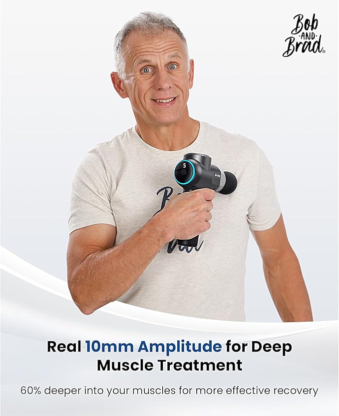 BOB AND BRAD C2 Plus Massage Gun with Heat, Deep Tissue Percussion Massager Gun, Muscle Massager, Electric Back Massagers for Professional Athletes Home Gym - Bloomnest