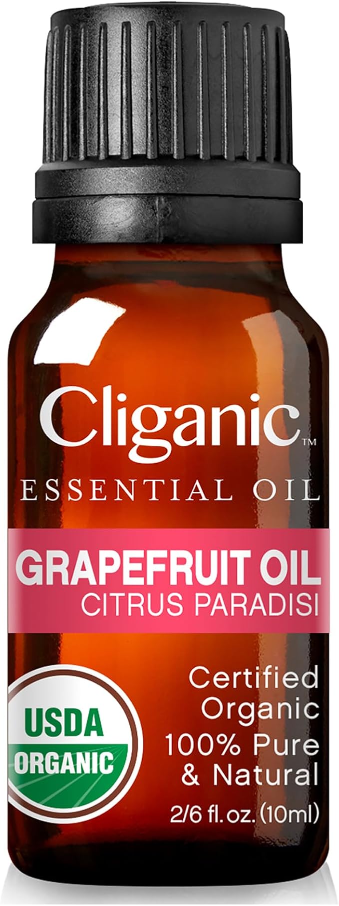 Cliganic Organic Pink Grapefruit Essential Oil, 100% Pure Natural, for Aromatherapy | Non-GMO Verified (Packaging May Vary) Cliganic