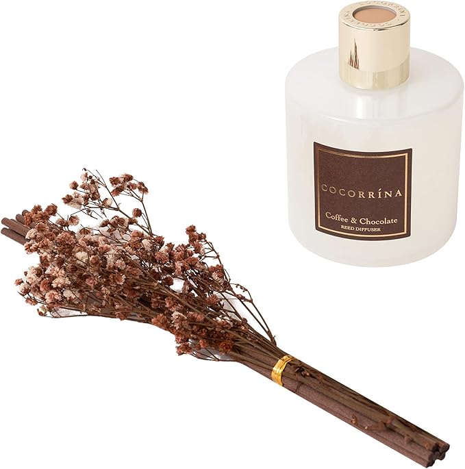 Cocorrína Reed Diffuser Sets - Coffee & Chocolate Scented Diffuser with Sticks Home Fragrance Reed Diffuser for Bathroom Shelf Decor - Bloomnest
