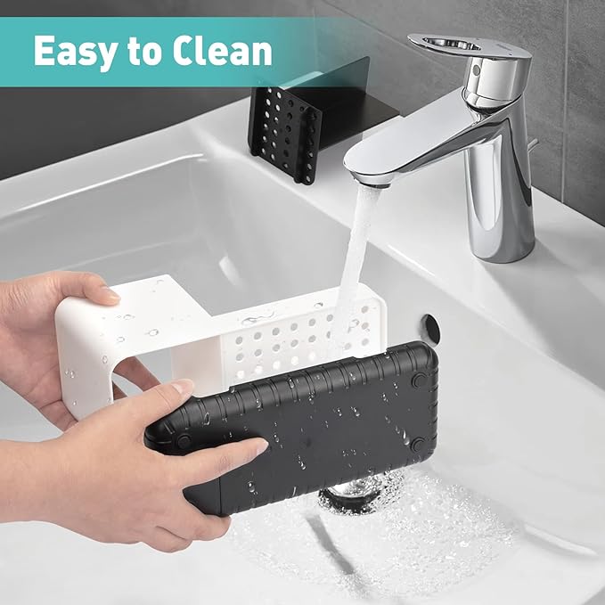 Bathroom Counter Organizer, Bathroom Organizers and Storage, Detachable Toothbrush Holders for Bathroom Vanity Sink Organizer (White) - Bloomnest