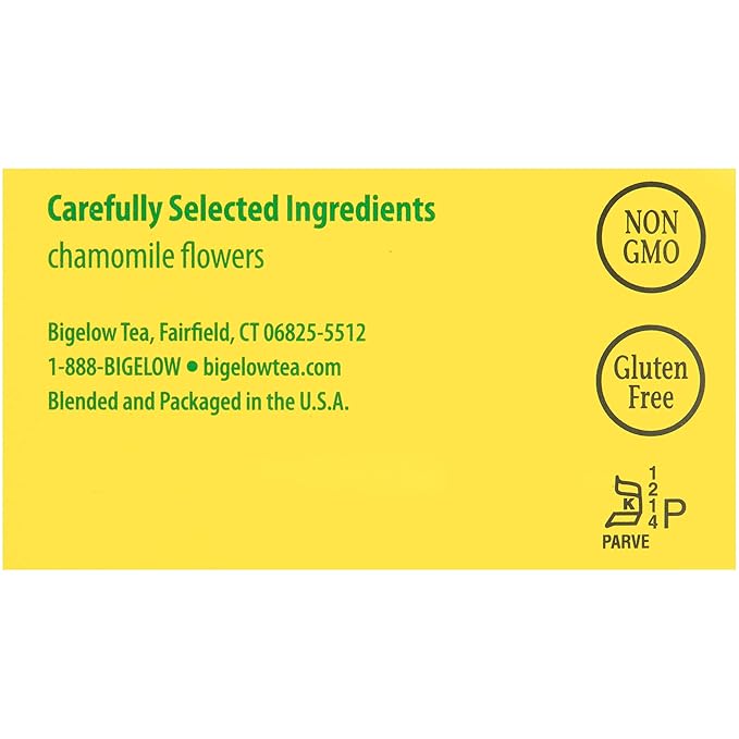 Bigelow Cozy Chamomile Herbal Tea Bags 28-Count Box (Pack of 3) Chamamile Tea Bags Relaxing Herbal Tea All Natural Gluten Free - Bloomnest
