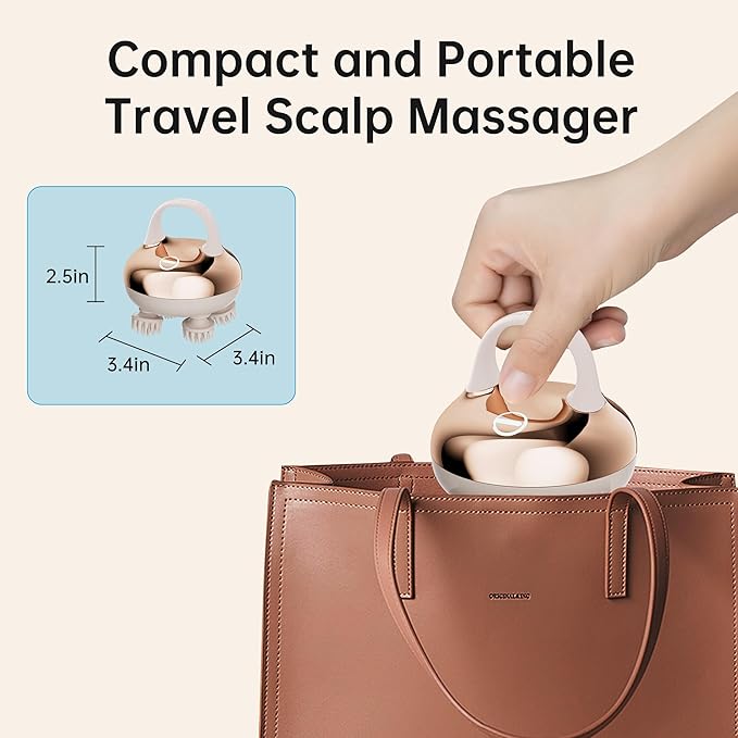 COMFIER Cordless Scalp Massager with 3 kneading Modes, Gifts,Waterproof Head Massage with 8 Claws for Deep Cleansing,Head Scratcher,Body Massager,Cat Massage COMFIER