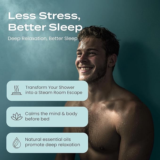 Body Restore Shower Steamers Aromatherapy 15 Pack - Christmas Stocking Stuffers for Men, Birthday Gifts for Women, White Elephant, Relaxation, Self Care - Eucalyptus