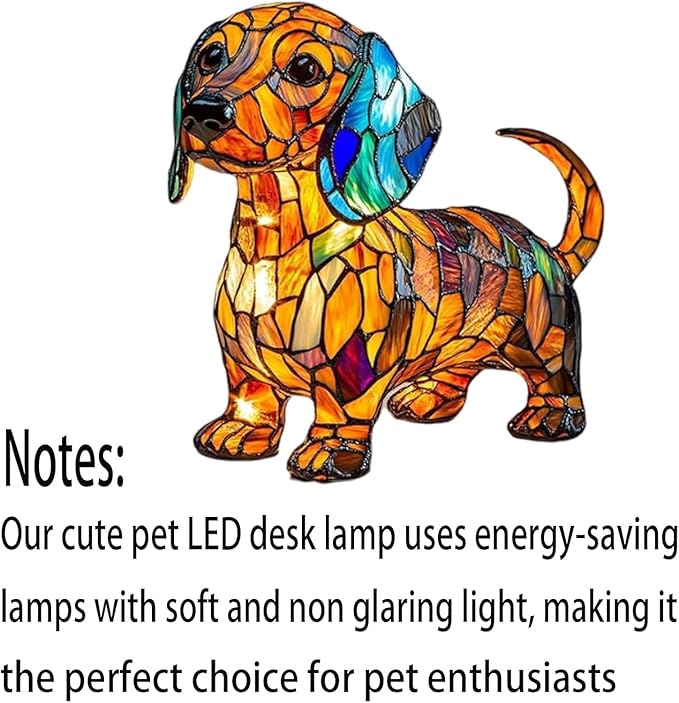 Dachshund lamp,Dog lamp,Dogs Art Night Light, Cute Dogs Themed LED Night Light, Vintage Home Decor, Fun Gift for Dog Lover (Dachshund) - Bloomnest