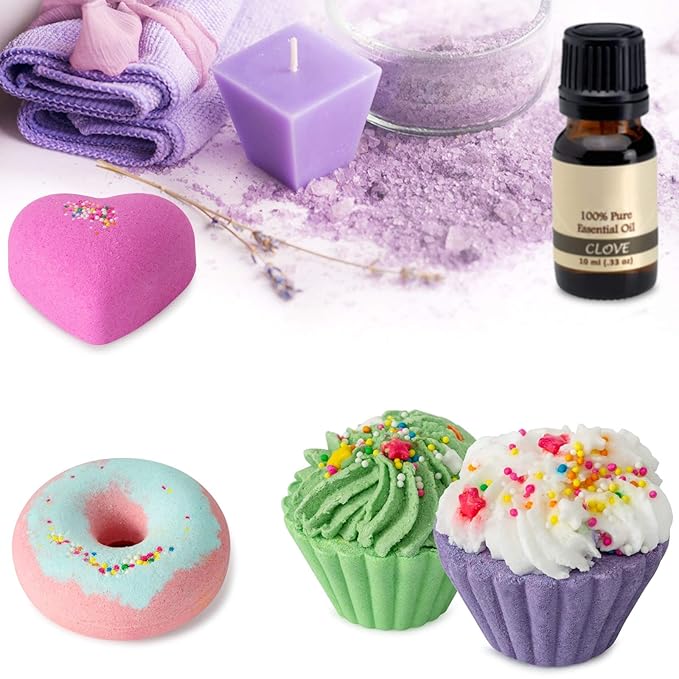 Bath Bombs,10 Natural Bath Bomb Gift Set, Organic Bubble Bath Bombs, Shea Butter Dry Skin Moisturize, Fizzy Spa Bath for Her Mom Women Kids Girls Girlfriend, Mothers Day Birthday - Bloomnest