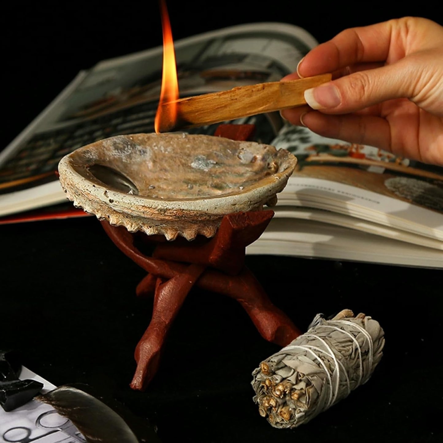 Tibetan Singing Bowl Set (3.15 Inch, copper) - Hand-Hammered, Perfect for Sound Bath, Yoga & Meditation Stress Relief, Comes with Gift Box, Free Palo Santo Wood + California White Sage