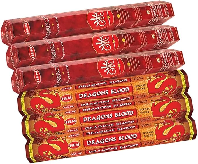 Dragons Blood Incense Sticks & Holder Bundle Variety Pack from Hem Trumiri Insense Insence