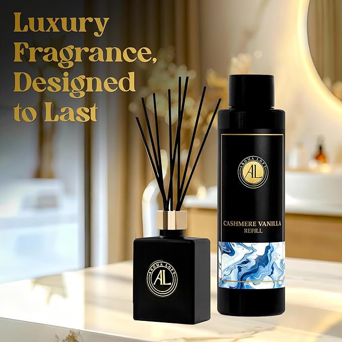 Cashmere Vanilla Reed Diffuser Oil Refill, Diffuser Oil scents for Home, 4 oz Fragrance Oil, Fragrance Oil Diffuser - Bloomnest