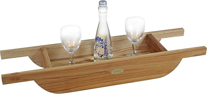 EcoDecors, 29 inch, Bath Tray for Tub, Bath Tub Tray Wood, Bathtub Table, Caddy for Bathtub in Natural Teak - Bloomnest