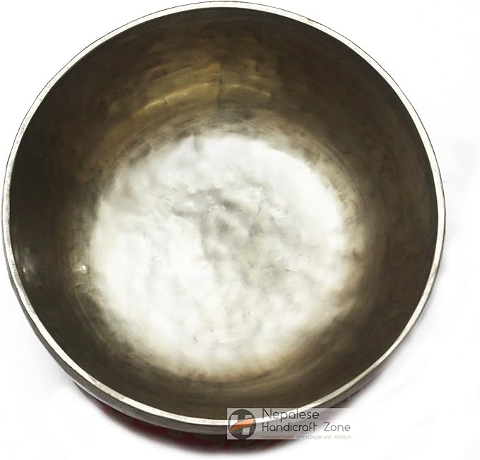 Tibetan Plain Singing Bowl - Meditation Bowl-Handmade Bowl Set by Nepalese Handicraft Zone (12") NepaleseHandicraftZone