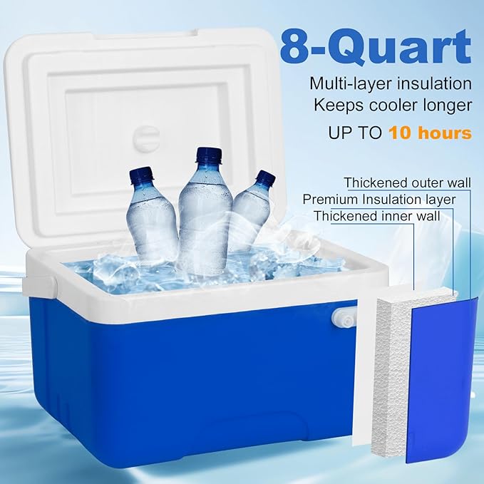 Ice Machine for Knee After Surgery, 9 Quarts Cold Therapy Machine Home Cryotherapy System for Post-Surgery Pain Relief, Compression Pad, Powerful Pump - Bloomnest