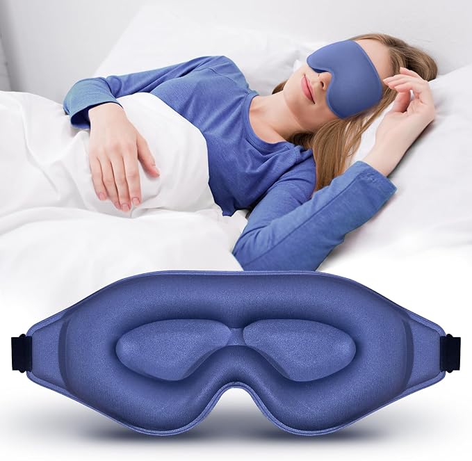 3D Advanced Eye Mask for Sleeping，Ultra Delicate Soft Skin Friendly Eye mask，100% Blackout Sleep Eye Mask for Sleep, Eyelash Extension Sleep mask - Bloomnest