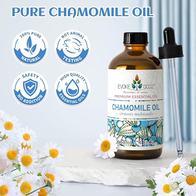 EVOKE OCCU Chamomile Essential Oil for Skin Hair Diffuser Candle Soap Making - 4 FL Oz - Bloomnest