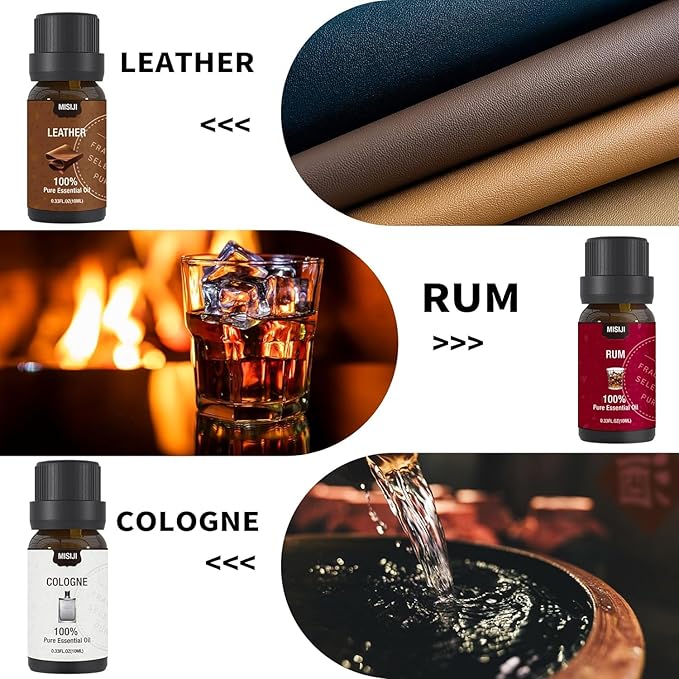 Essential Oils Set-Essential Oils for Diffuser for Home, Diffuser Oils Scents for Aromatherapy,Laundry,Candle&Soap Making,Humidifiers 6 X 10ML - Bloomnest