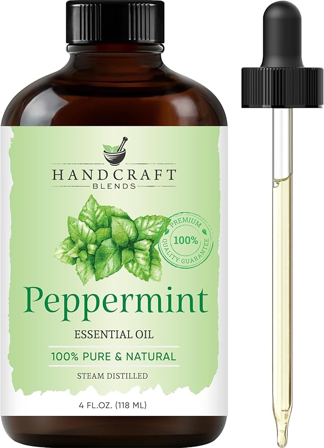 Handcraft Blends Peppermint Essential Oil – Huge 4 Fl Oz – 100% Pure and Natural – Premium Grade Essential Oil for Diffuser and Aromatherapy, Skin, Massage, Candle and Soap Making Fragrance - Bloomnest
