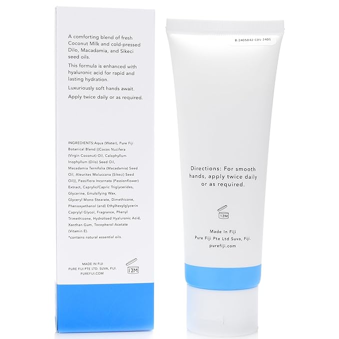 PURE FIJI Hydrating Hand Creme, Coconut (4 oz/120ml) - Bloomnest