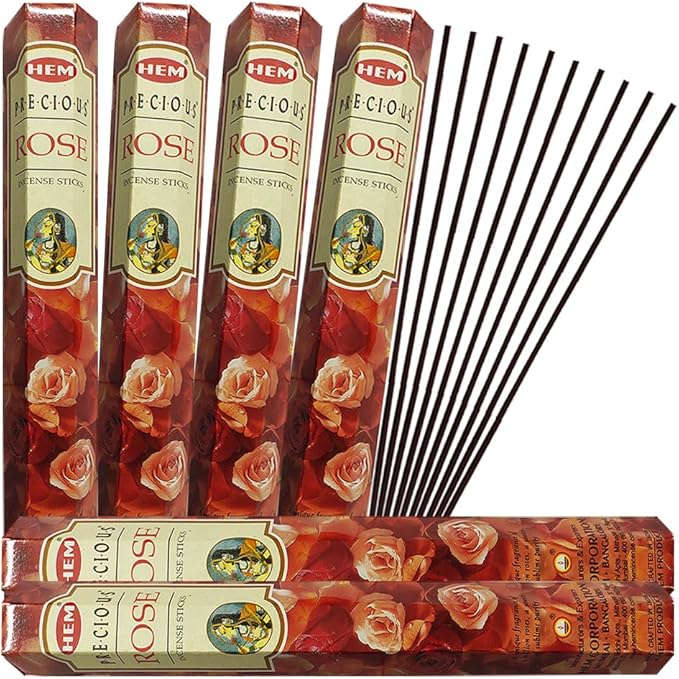 Precious Rose Incense Sticks and Incense Stick Holder Bundle Insence Insense Hem Incense Sticks TRUMIRI