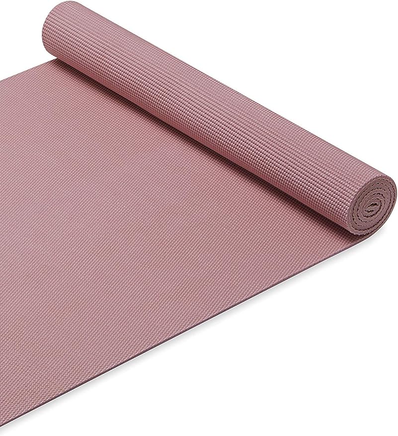 Gaiam Yoga Mat - Premium 5mm Solid Thick Non Slip Exercise & Fitness Mat for All Types of Yoga, Pilates & Floor Workouts (68" x 24" x 5mm) - Bloomnest