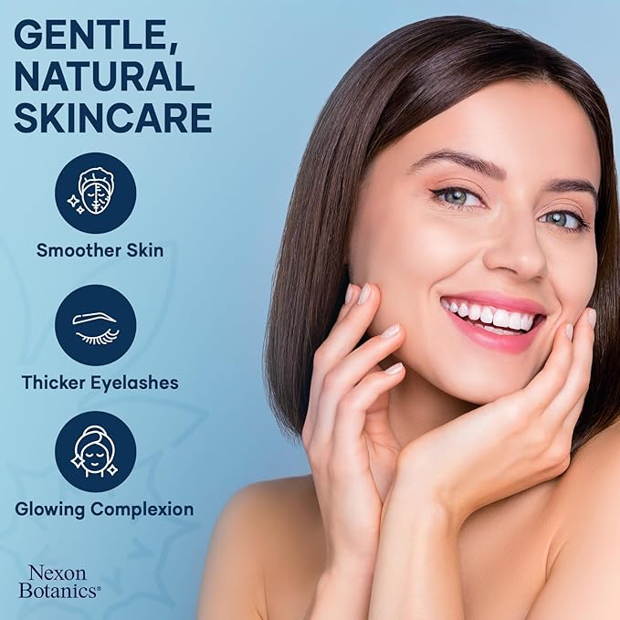 Organic Castor Oil and Frankincense Eye Roller 10 ml - Under Eye Puffiness & Fine Line Moisturizer - Lightweight Roll On - Nexon Botanics - Bloomnest