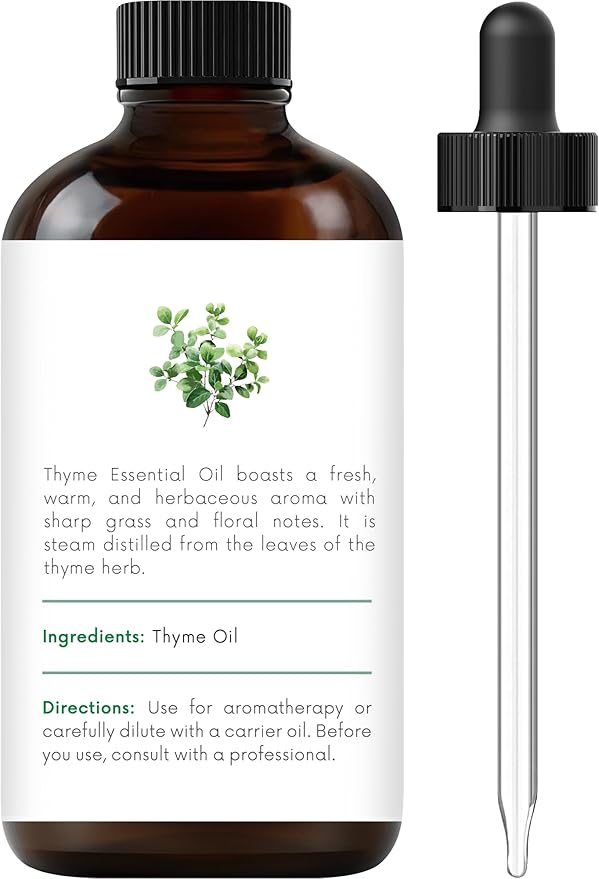 Handcraft Blends Thyme Essential Oil – 1 Fl Oz – 100% Pure and Natural – Premium Grade Essential Oil for Diffuser and Aromatherapy, Skin, Massage, Candle and Soap Making Fragrance - Bloomnest