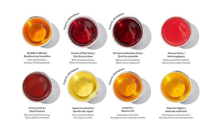 DAVIDsTEA Only the Best 8-Tea Loose Leaf Sampler – 48 Servings in 8 Premium Tins | Tea Gift Set Featuring Buddha’s Blend, S’mores Chai, Cream of Earl Grey & More - Bloomnest