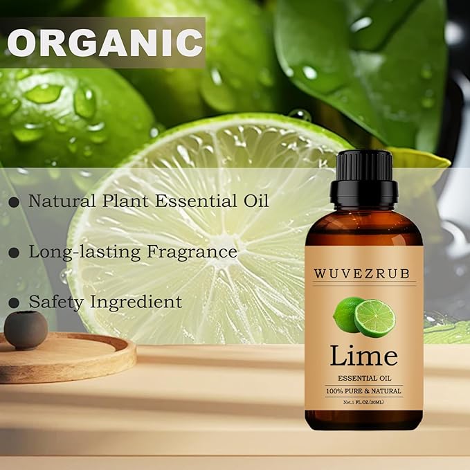 Lime Essential Oils, 30ML Pure and Natural Essential Oil for Aromatherapy Diffuser - Lime /1 Fl Oz - Bloomnest