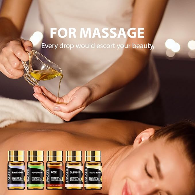 Essential Oil Set - Natural Essential Oils - Essential Oils Gift Set for Massage,Diffuser, Home Care, DIY Candle and Soap Making(25 * 5ML) - Bloomnest