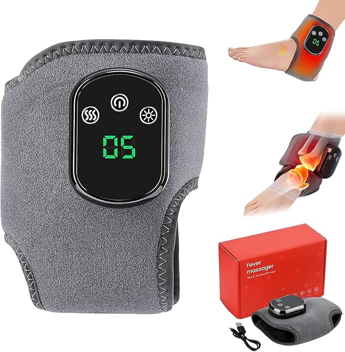 Foot Massager, Foot Triple Method Massager for Neuropathy Pain Relief - Electric Foot Massager with Heat, Compression for Plantar Fasciitis, Muscle Recovery (A-1PCS) - Bloomnest