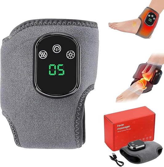 Foot Massager, Foot Triple Method Massager for Neuropathy Pain Relief - Electric Foot Massager with Heat, Compression for Plantar Fasciitis, Muscle Recovery (A-1PCS) - Bloomnest