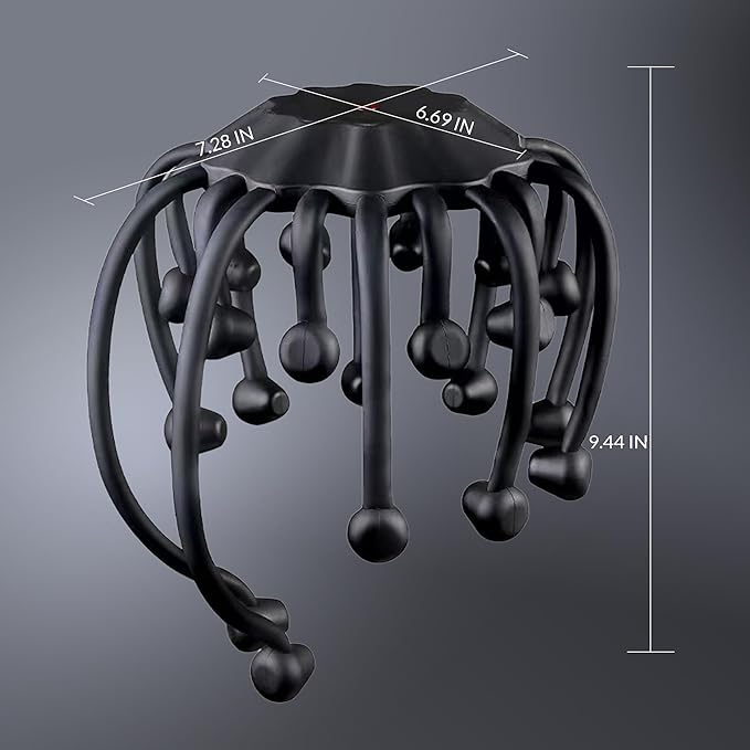 Electric Scalp Massager, 360° Octopus Head Massager Automatic 5 Modes Scalp Stress Relax Device MEDAMOC