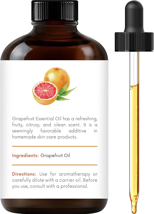 Handcraft Blends Grapefruit Essential Oil – Huge 4 Fl Oz – 100% Pure and Natural – Premium Grade Essential Oil for Diffuser and Aromatherapy, Skin, Massage, Candle and Soap Making Fragrance - Bloomnest