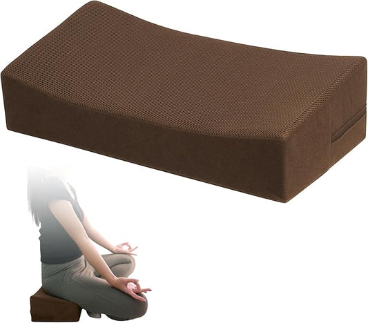 Meditation Cushion - Floor Pillow for Adults - Floor Seating & Meditation Pillow - Yoga Bolster with Washable Cover - High Density Responsive Bamboo Charcoal Foam for Sitting - Bloomnest