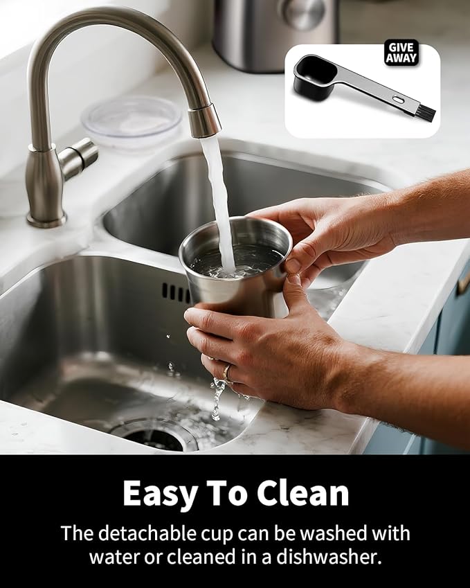 SHARDOR Electric Blade Coffee Grinder, Timed Grind Control Rotary Knob, All-stainless steel shell,Adjustable,for Coffee Beans, Spices & Herbs, with 1 Removable Stainless Steel Bowl,Sliver - Bloomnest