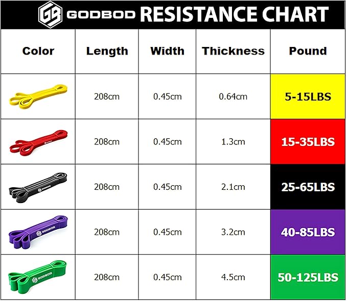 Resistance Bands Set – 5 Long Loop Bands for Home Workouts, Pull-Ups, Physical Therapy & Recovery – Heavy to Light Exercise Bands with Carry Bag – Durable Fitness Bands for Men & Women - Bloomnest