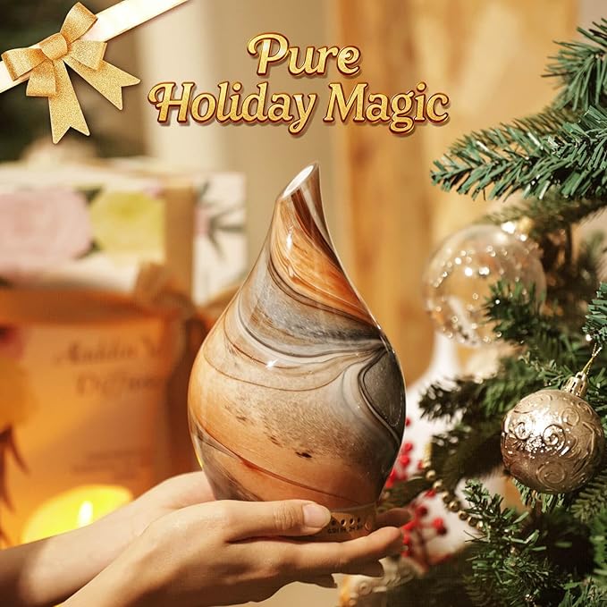 Porseme 150ml Glass Essential Oil Diffuser Aromatherapy Ultrasonic Cool Mist Humidifier 6 Running Hours Waterless Auto-Off Air Diffusers for Sleeping,Yoga,Office Working Spa and Rest (Deep Desert) - Bloomnest