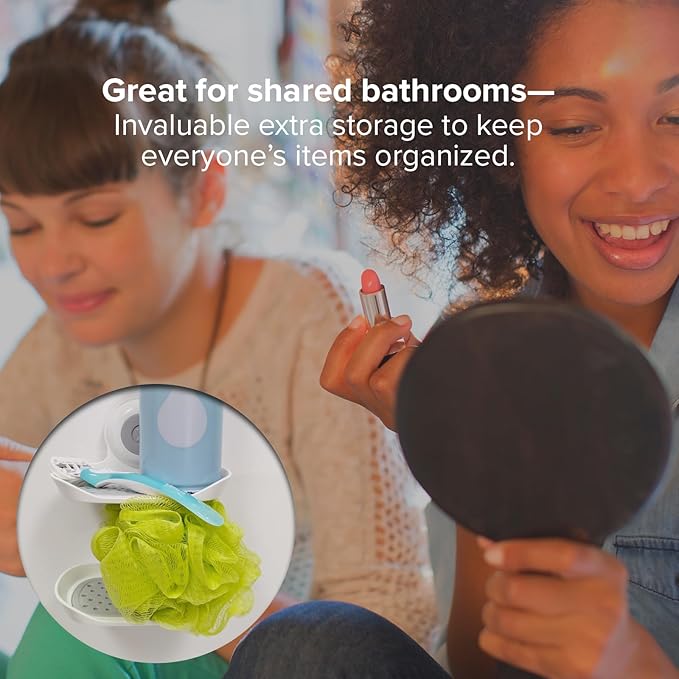 SlipX Solutions Double Soap Saver, Strong Hold Suction Cup Soap Holder, Must Have Universal Kitchen & Bathroom Shower Accessories, No Drilling, No Tools, Rust-Proof, Removable, White - Bloomnest